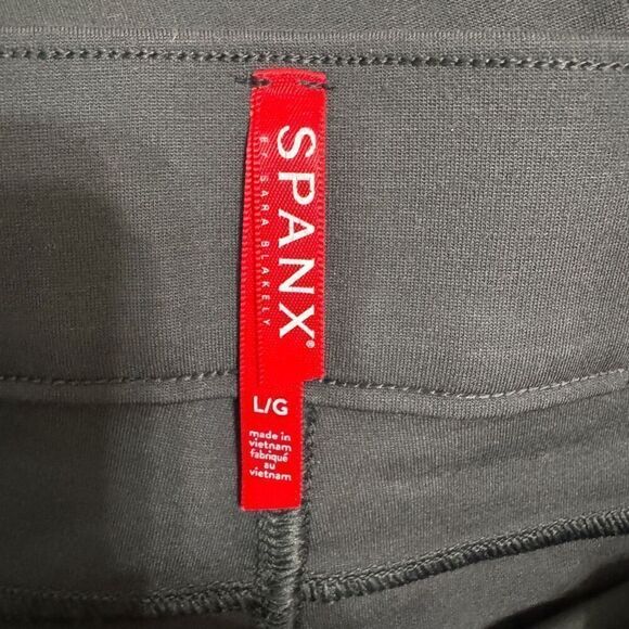 Spanx charcoal gray PerfectFit Ponte Slim Straight Pant size large - Picture 5 of 7